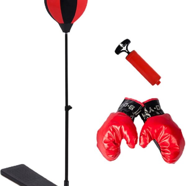 Set de Boxe sur Pied Réglable (3 à 10 ans)