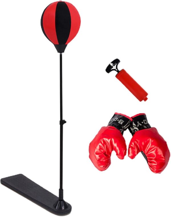 Set de Boxe sur Pied Réglable (3 à 10 ans)