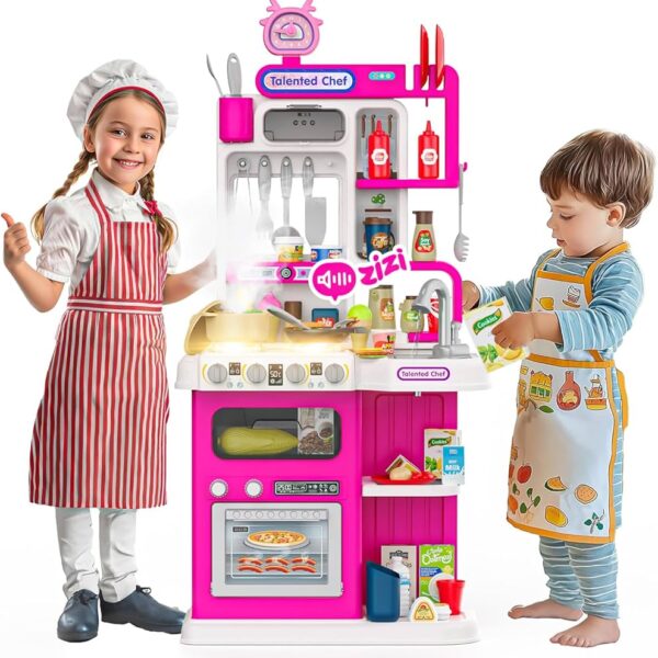Grande Cuisine Rose avec Effets Réels (92 Accessoires)