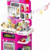 Grande Cuisine Rose avec Effets Réels (92 Accessoires)