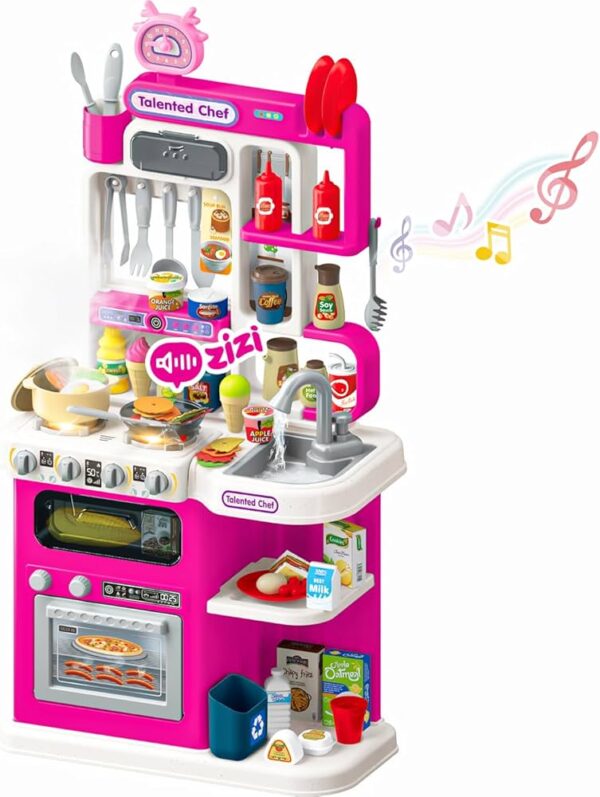 Grande Cuisine Rose avec Effets Réels (92 Accessoires)