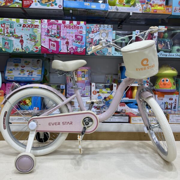 Vélo Fille Rose 18 Pouces (Dès 5 ans)