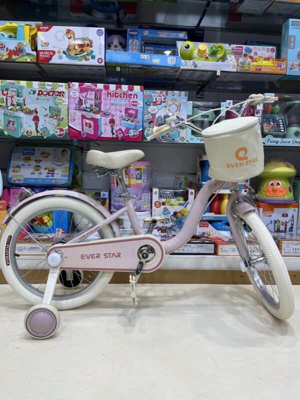Vélo Fille Rose 18 Pouces (Dès 5 ans)