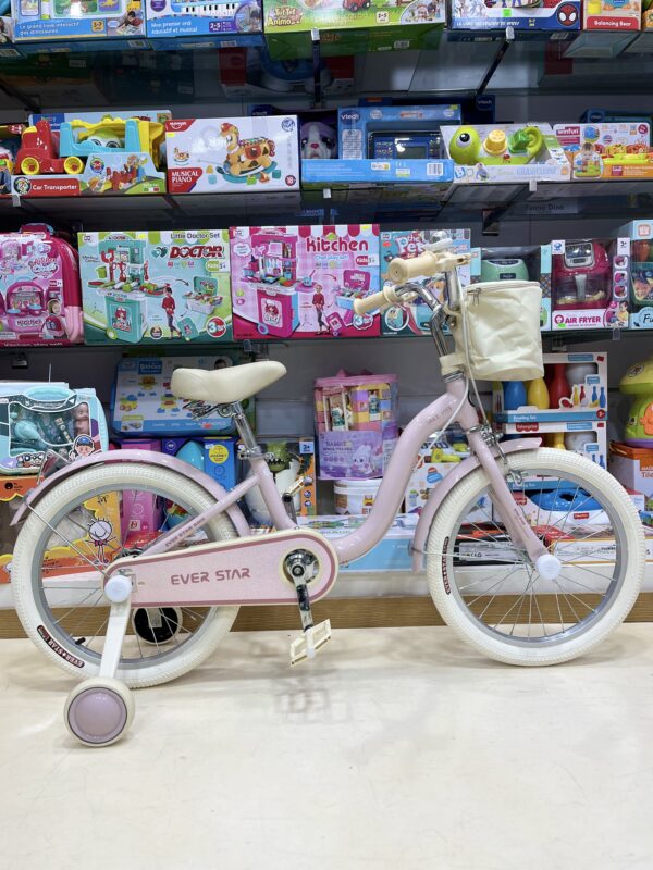 Vélo Fille Rose 18 Pouces (Dès 5 ans)