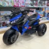 Moto Électrique 3 Roues Bleu Tout-Terrain 12V