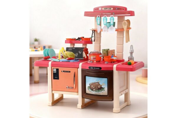 Grande Cuisine Interactive avec Effet Vapeur & Eau (46 Pièces)