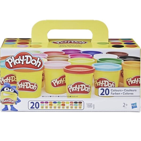 Pack Géant Play-Doh Super Color (20 Pots)