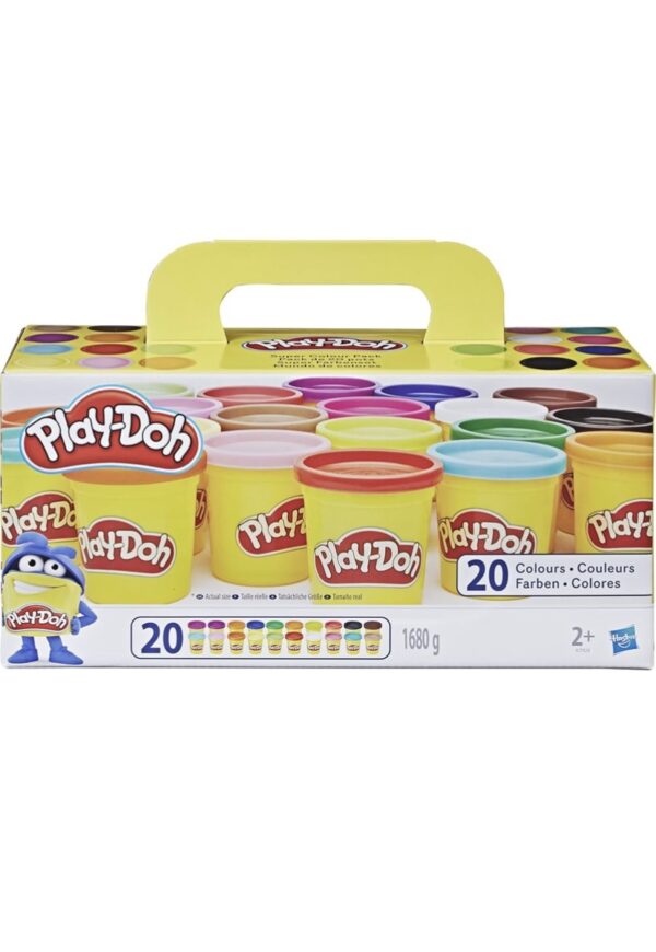 Pack Géant Play-Doh Super Color (20 Pots)