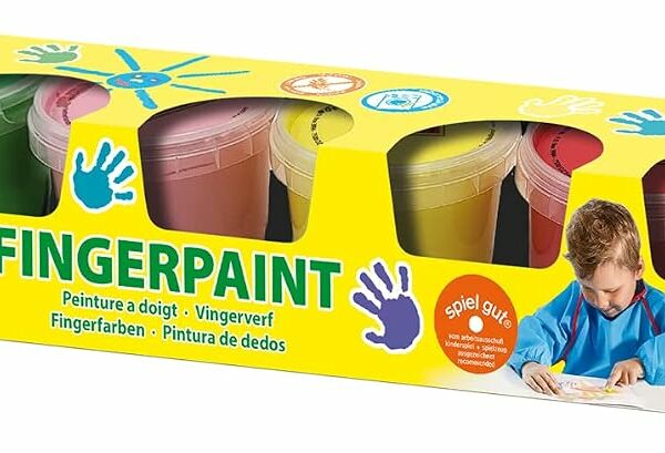 Coffret Peinture au Doigt SES Creative (6 Couleurs x 120 ml)