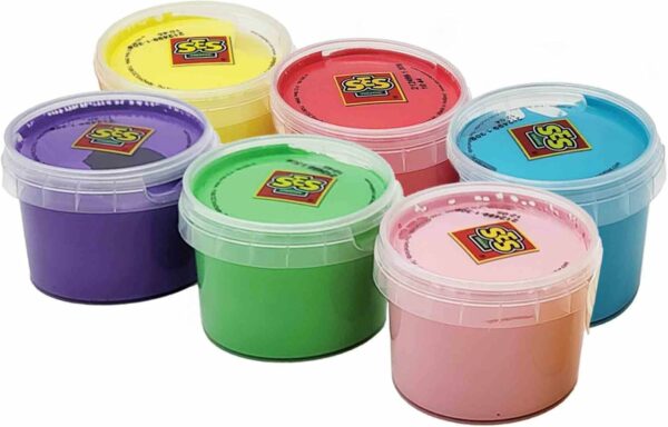 Coffret Peinture au Doigt SES Creative (6 Couleurs x 120 ml)