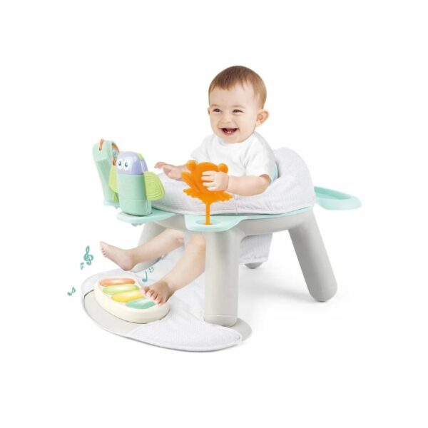 Design sans titre - 1 Chaise Repas & Siège d'Éveil 2-en-1 avec Piano à Pieds