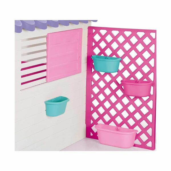 Maisonnette Enfant Rose Dolu Intérieur & Extérieur