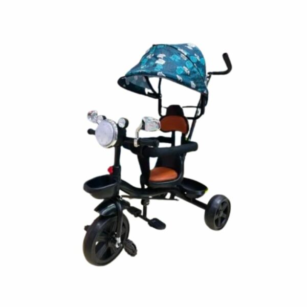 Tricycle évolutif 2-en-1 avec canne parentale, sons et lumières dès 1 an