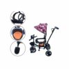 Tricycle évolutif 2-en-1 avec canne parentale, sons et lumières dès 1 an