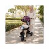 Tricycle évolutif 2-en-1 avec canne parentale, sons et lumières dès 1 an
