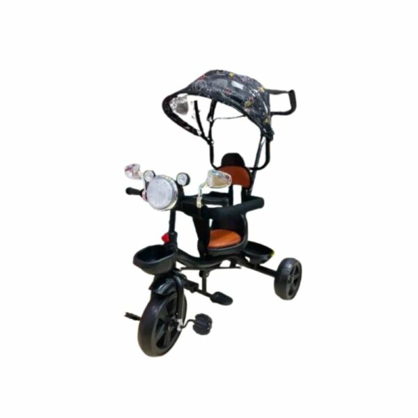 Tricycle évolutif 2-en-1 avec canne parentale, sons et lumières dès 1 an