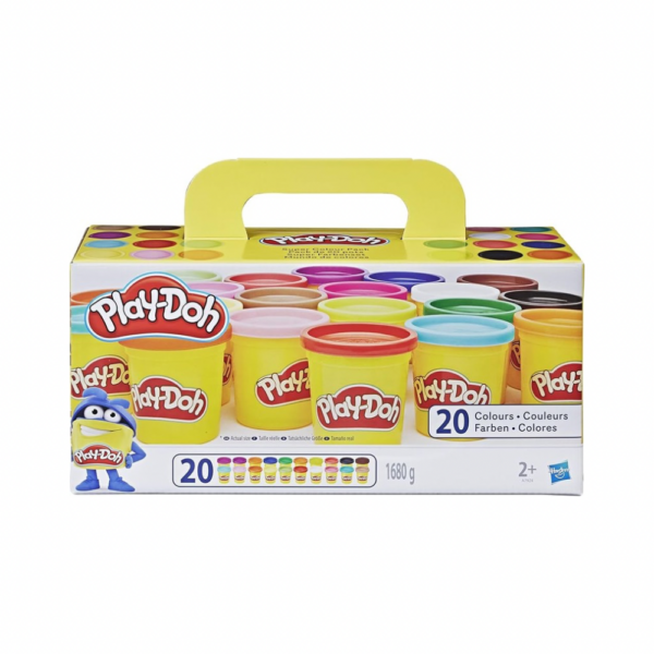 Untitled design Pack pâte à modeler colorée Géant (20 Pots)