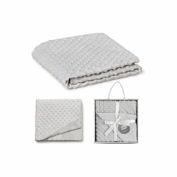 Couverture Douceur Bébé Interbaby 80x110 cm - Gris