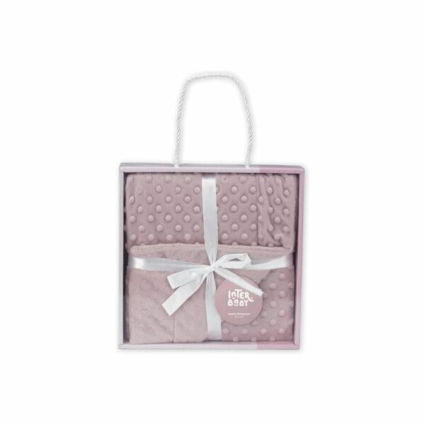Couverture Douceur à Relief Bulles Interbaby 80x110 cm - Rose