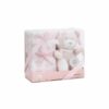 Set Cadeau Naissance Interbaby PE024 - Couverture Étoilée & Peluche Ours