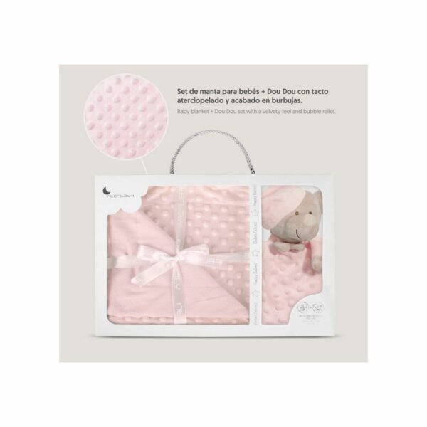 Coffret Cadeau Bébé Interbaby - Couverture à Bulles & Doudou Ours