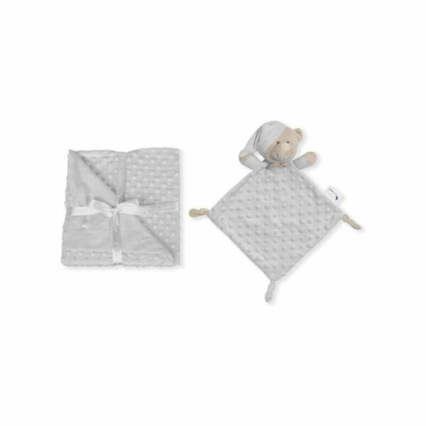 Coffret Cadeau Bébé Interbaby - Couverture à Bulles & Doudou Ours