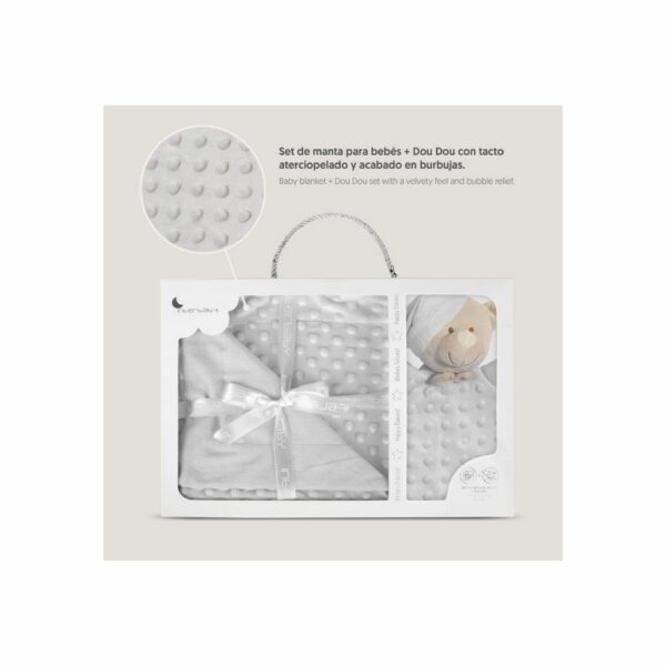 Coffret Cadeau Bébé Interbaby - Couverture à Bulles & Doudou Ours
