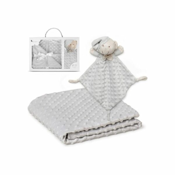 Coffret Cadeau Bébé Interbaby - Couverture à Bulles & Doudou Ours