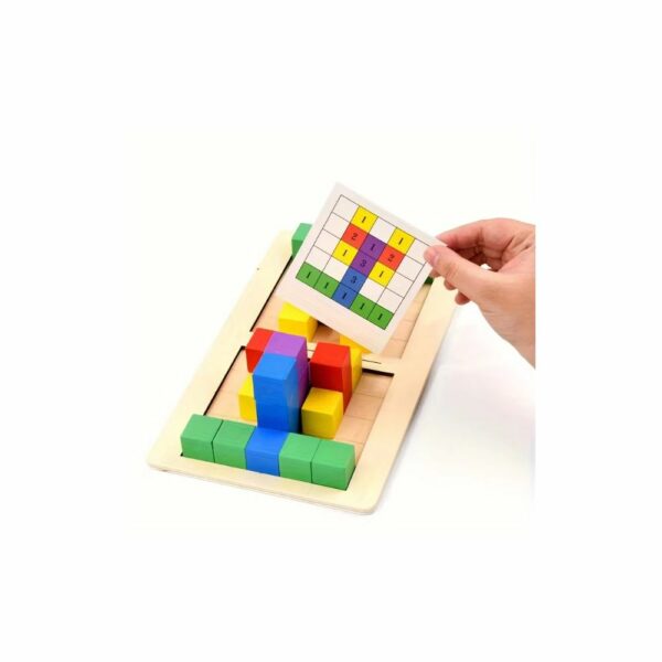 Duel de Blocs en Bois - Jeu de Rapidité & Logique