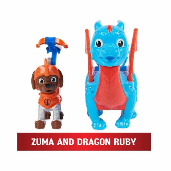Figurine Zuma & Dragon Ruby Paw Patrol Rescue Knights