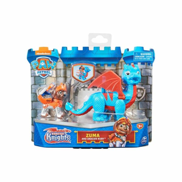 Figurine Zuma & Dragon Ruby Paw Patrol Rescue Knights