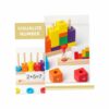 Jeu D'Empilage & Calcul Montessori 5-en-1 en Bois