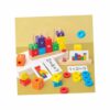Jeu D'Empilage & Calcul Montessori 5-en-1 en Bois