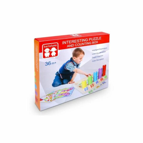 Jeu d'Encastrement Éducatif & Calcul Mental - Pions Colorés