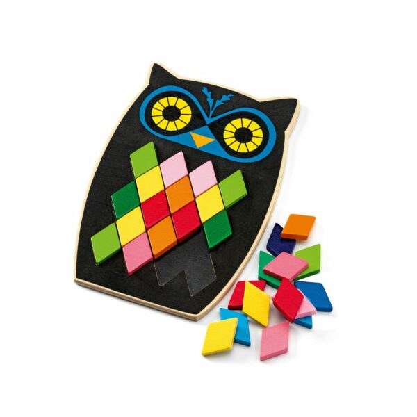 Jeu de Mosaïque en Bois Mosa Boo – Djeco (Dès 3 ans)