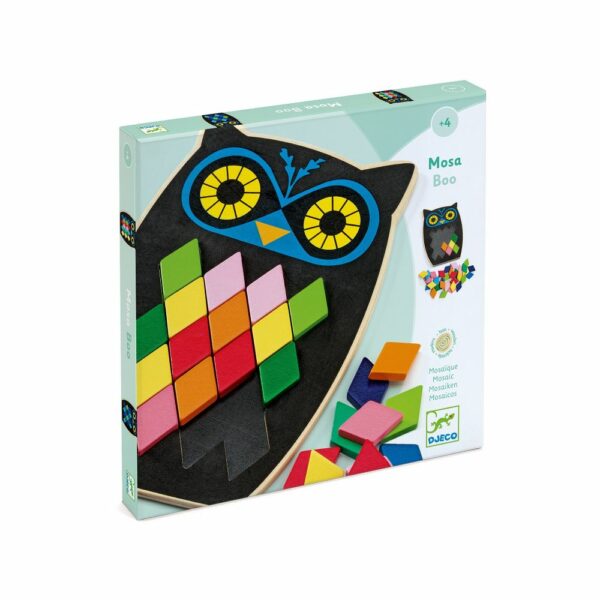 Jeu de Mosaïque en Bois Mosa Boo – Djeco (Dès 3 ans)