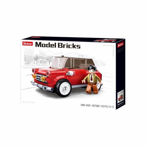Mini Voiture de Course Sluban Model Bricks 150 Pièces (6-12 ans)