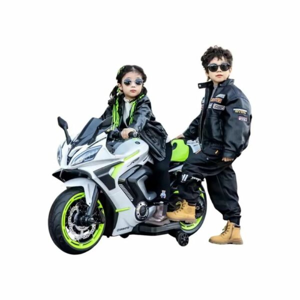 Moto Électrique Enfant Format XL 12V avec Effets Lumineux