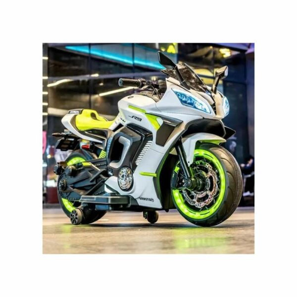 Moto Électrique Enfant Format XL 12V avec Effets Lumineux