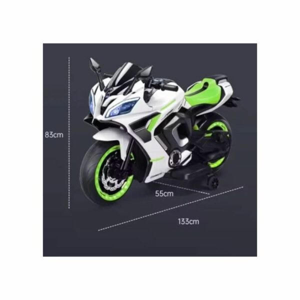 Moto Électrique Enfant Format XL 12V avec Effets Lumineux