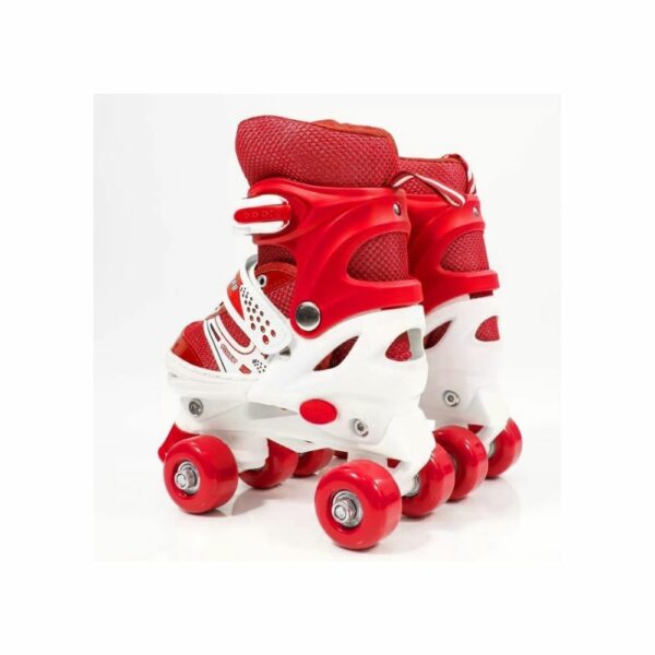 Patins à Roulettes 4 Roues Ajustables rouge ( Livraison offerte )