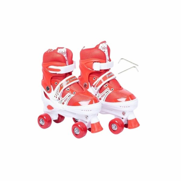 Patins à Roulettes 4 Roues Ajustables rouge ( Livraison offerte )