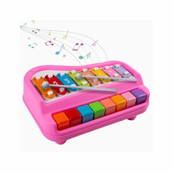 Piano & Xylophone Musical 2-en-1 Arc-en-Ciel