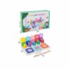 Plateau Multi-Activités Montessori 3-en-1 en Bois & Jeu de Pêche