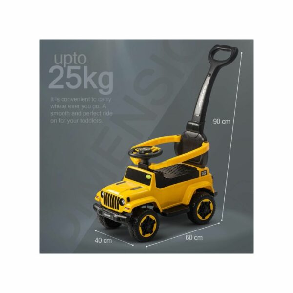 Porteur & Pousseur BÉBÉ 2en1 jaune