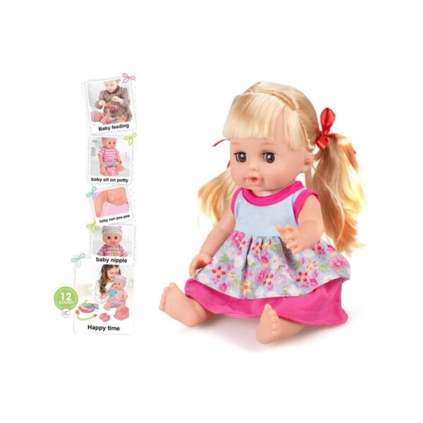 Poupée Interactif "Mon Premier Bébé" avec Sons, Biberon & Pot (Dès 3 ans) ✨👶