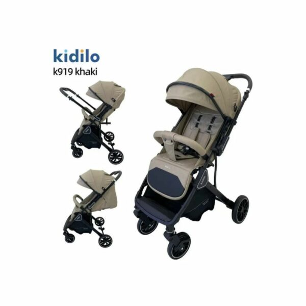 Poussette Évolutive & Compacte Kidilo K919 avec Guidon Reversible
