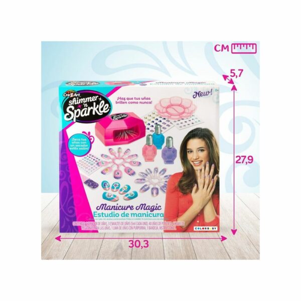Studio de Manucure Magique avec Séchoir à Ongles - Shimmer 'N Sparkle Cra-Z-Art