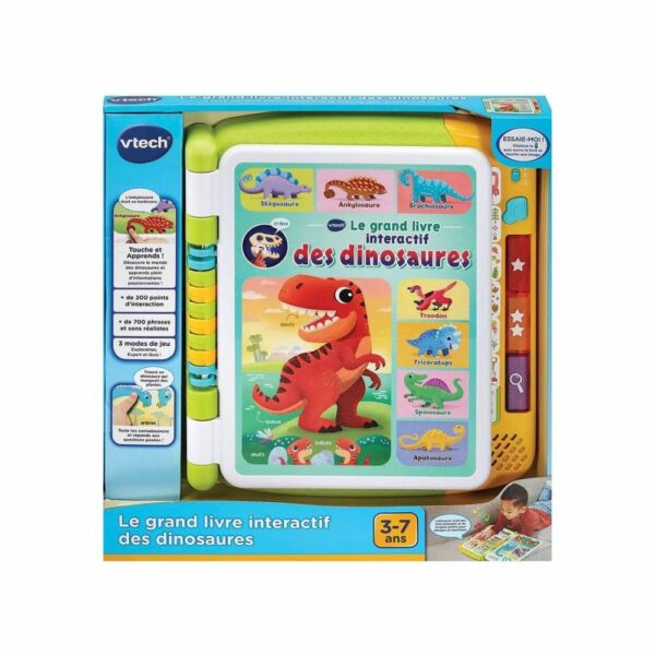 Le Grand Livre Interactif des Dinosaures 100% Français - Vtech