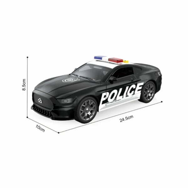 Voiture de Police Inertielle avec Sons & Lumières